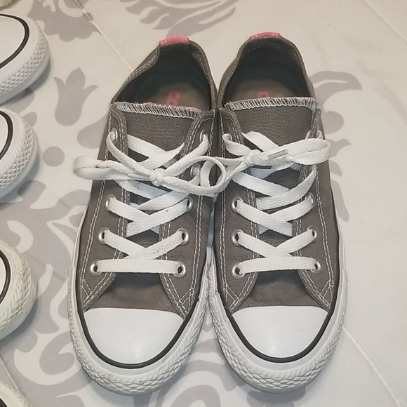 Converse Gray & Pink Shoes - Picture 4 of 11